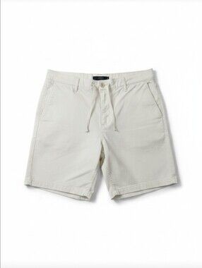 Pull & Bear Men’s White Drawstring Chino Shorts Size 34